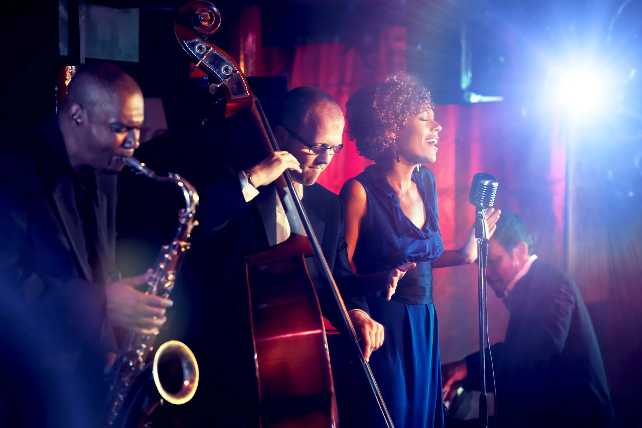 Jazz Band playing on Stage